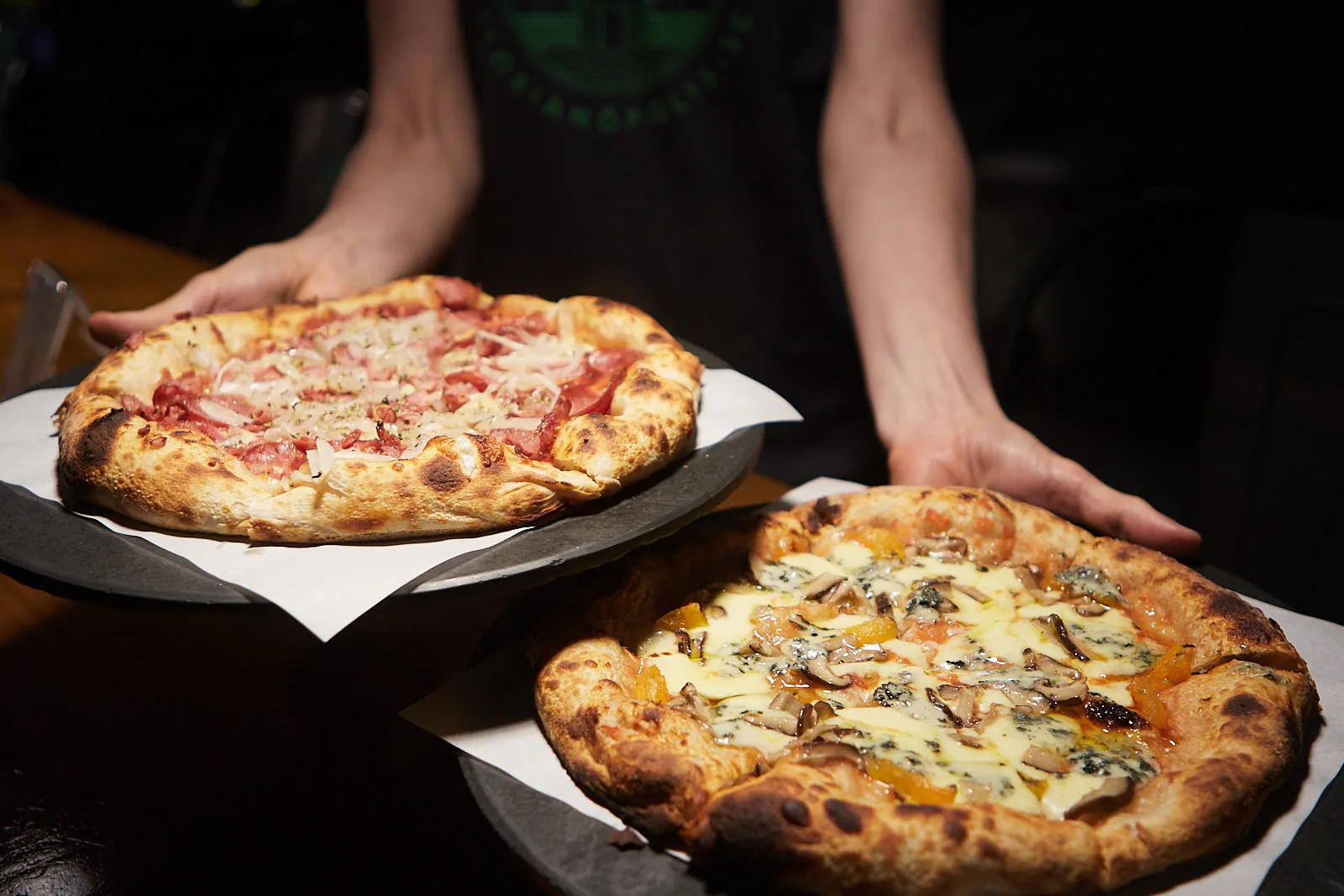 Pizza de fermentação natural da Cervejaria Refúgio